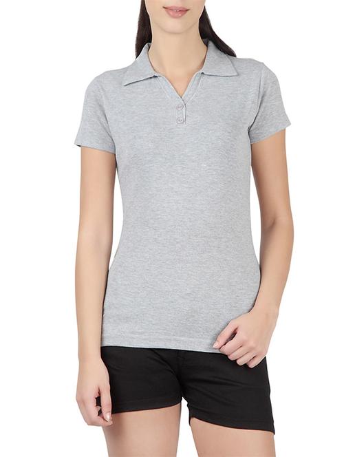 grey cotton tee - 12911105 - Very Small Image - 1
