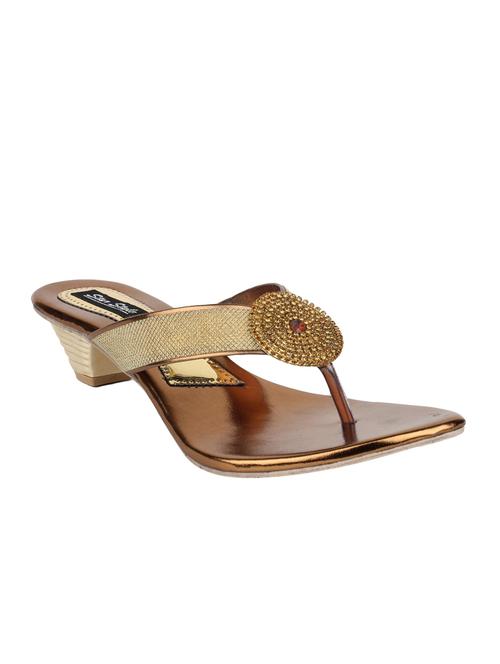 copper leatherette sandals - 12911330 - Very Small Image - 1