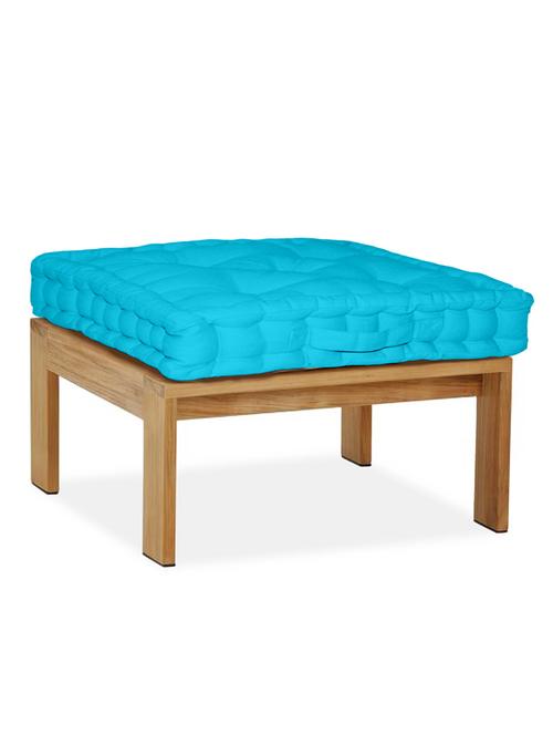 lushomes light blue comfy cotton box cushion with 5 knots & a handle for convenience - 12913367 - Very Small Image - 1