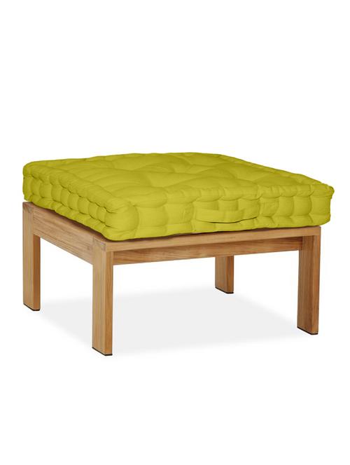 lushomes green comfy cotton box cushion with 5 knots & a handle for convenience - 12913372 - Very Small Image - 1