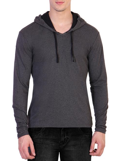 solid grey cotton t-shirt - 12914374 - Very Small Image - 1