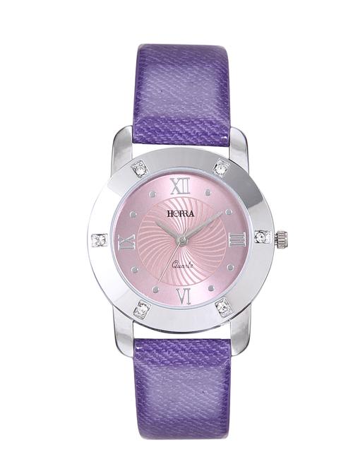 horra analogue purple dial watch for women-hr816flv030 - 12914763 - Very Small Image - 1