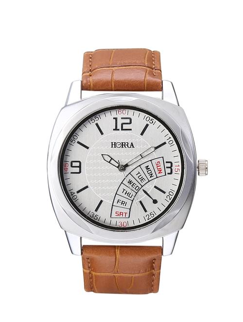 horra analog silver dial men's watch -hr816mls023 - 12914772 - Very Small Image - 1