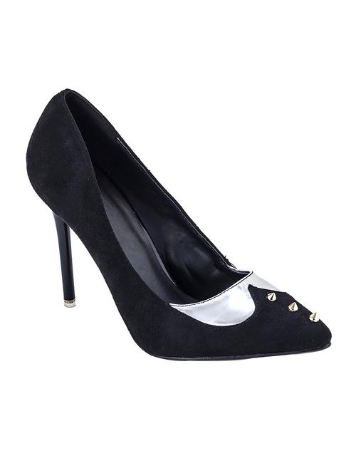 black suede slip on pumps - 12915722 - Very Small Image - 1