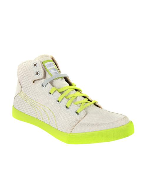 white fabric lace up sneakers - 12915777 - Very Small Image - 1
