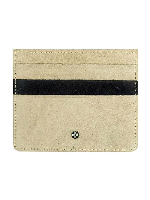 beige & medium brown leather wallet - 12916636 - Very Small Image - 1
