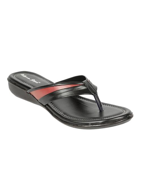 black toe separator slippers - 12921399 - Very Small Image - 1