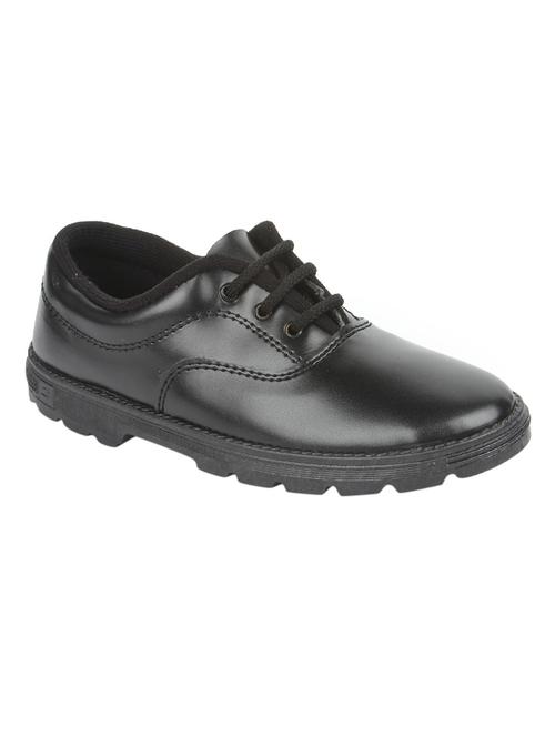 black leatherette lace up derby - 12923698 - Very Small Image - 1