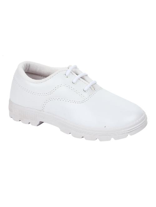 white leatherette lace up derby - 12923699 - Very Small Image - 1