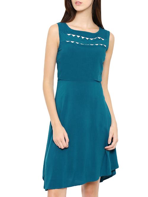 blue viscose dress - 12925045 - Very Small Image - 1