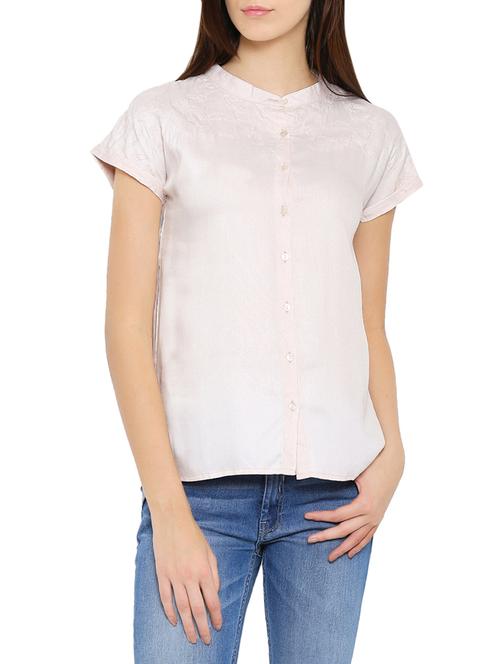 light pink viscose regular shirt - 12925066 - Very Small Image - 1