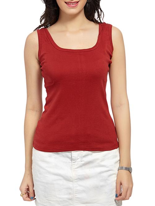 red cotton tank top - 12931204 - Very Small Image - 1