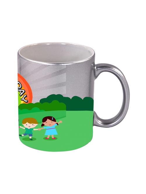 playing zone  silver ceramic mug - 12931759 - Very Small Image - 1