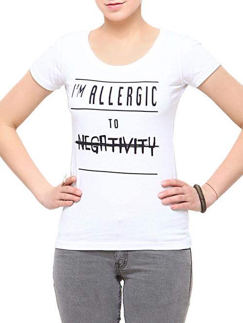 white printed cotton regular tee - 12933353 - Very Small Image - 1