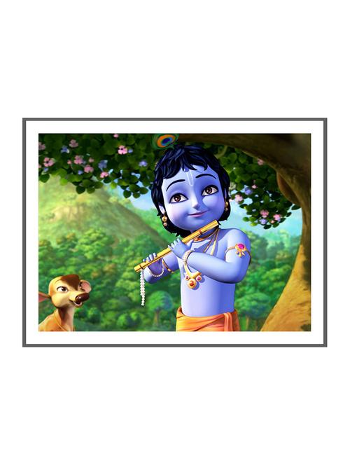 wallskart bal krishna animation cartoon medium size vinyl poster - 12939564 - Very Small Image - 1