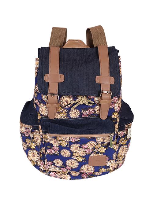 multi colored canvas backpack - 12941576 - Very Small Image - 1