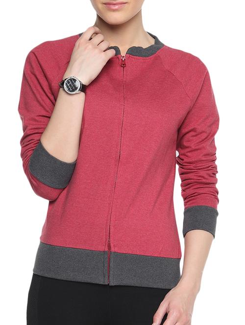 contrast ribbed zip up jacket  - 1294523 - Very Small Image - 1