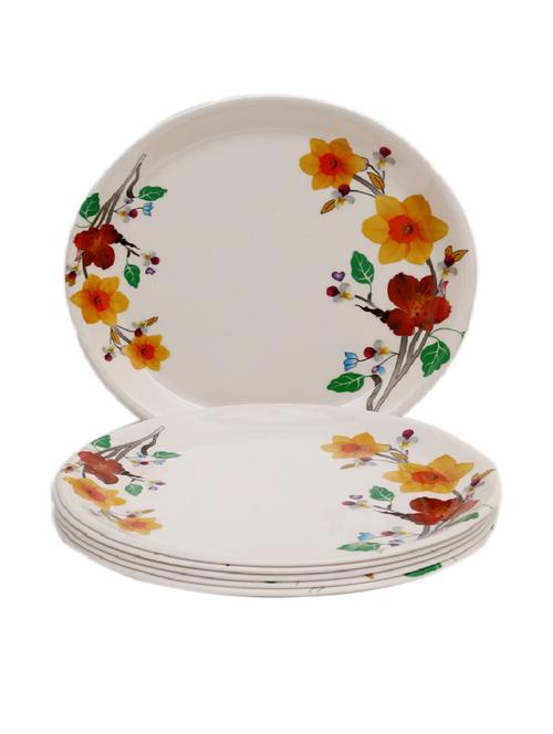 set of 6 kjaggs floral print melamine plates - 12948958 - Very Small Image - 1