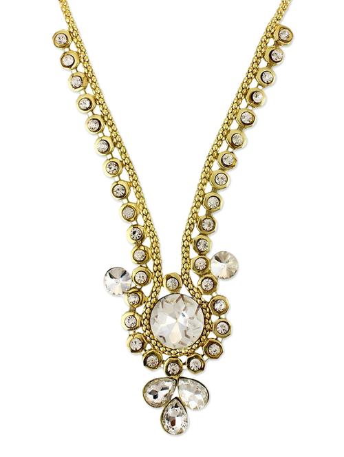 gold crystal long necklace - 12951061 - Very Small Image - 1