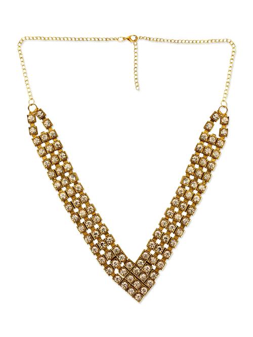 gold crystal long necklace - 12951064 - Very Small Image - 1
