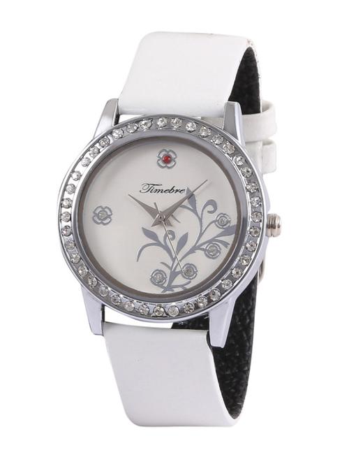 timebre women white daimond analog watch - 12951403 - Very Small Image - 1