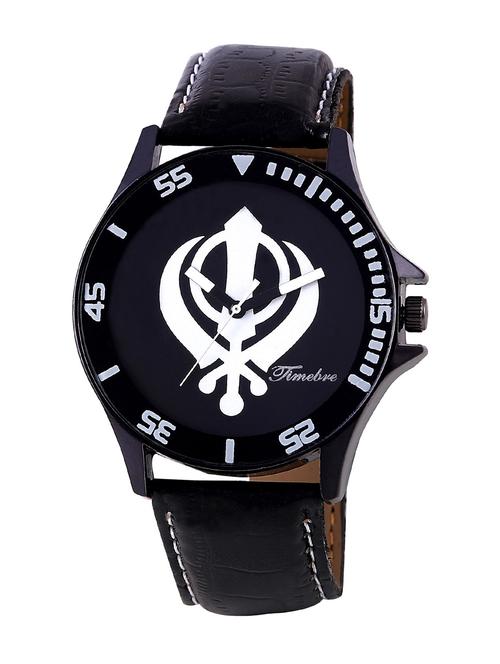 timebre men black khanda casual analog watch - 12951483 - Very Small Image - 1