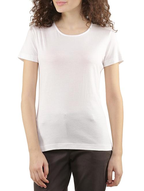 white cotton regular tshirt - 12953602 - Very Small Image - 1