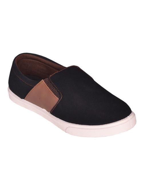 black canvas casual slipon - 12953848 - Very Small Image - 1
