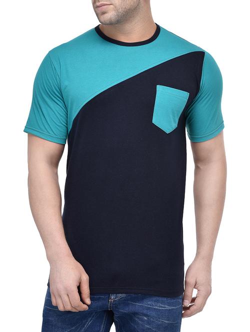 navy blue cotton tshirt - 12955342 - Very Small Image - 1