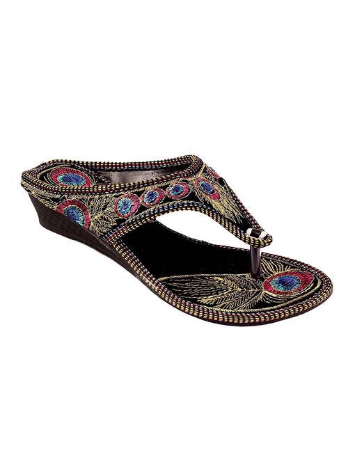 black ethnic  sandal - 12958550 - Very Small Image - 1