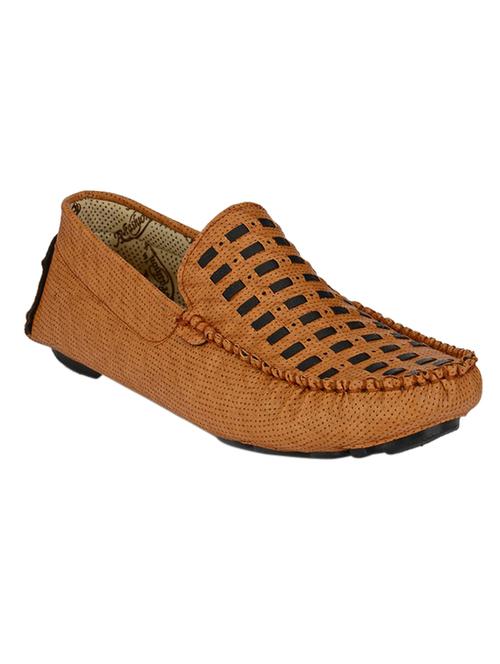 brown leatherette slip on loafer - 12959381 - Very Small Image - 1