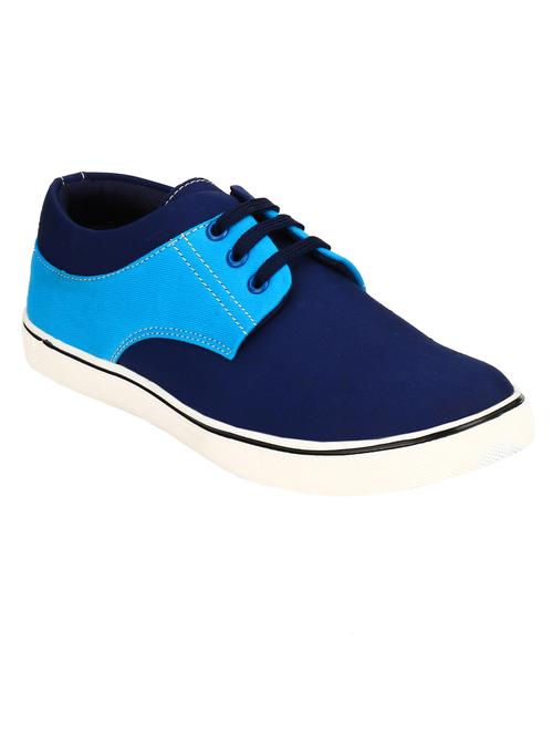 blue canvas lace up sneaker - 12959409 - Very Small Image - 1
