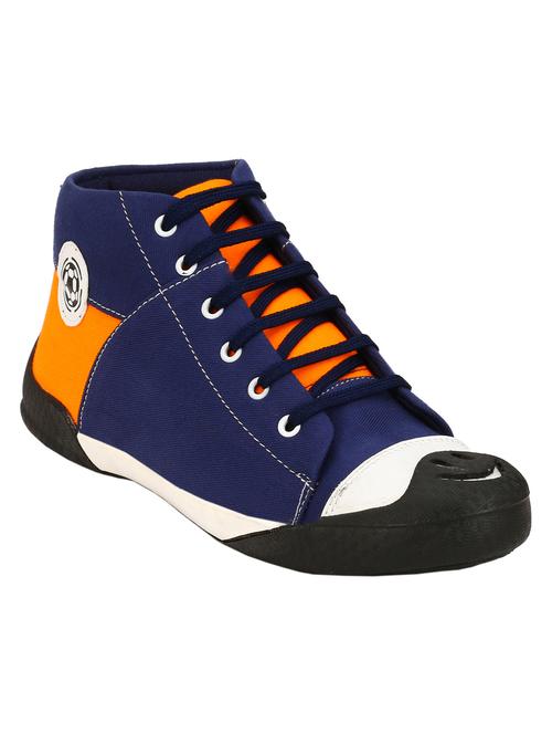 blue canvas lace up sneaker - 12959414 - Very Small Image - 1