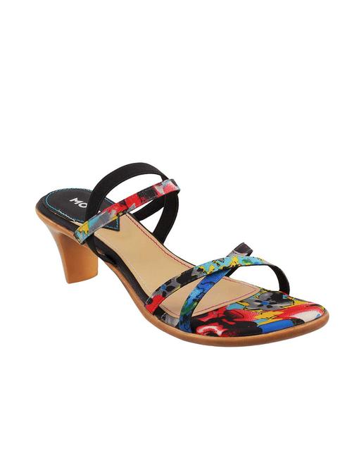 black pu slip on sandals - 12960762 - Very Small Image - 1