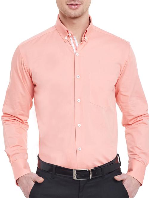 pink cotton formal shirt - 12961272 - Very Small Image - 1