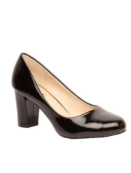 black patent leather slip on pumps - 12961628 - Very Small Image - 1