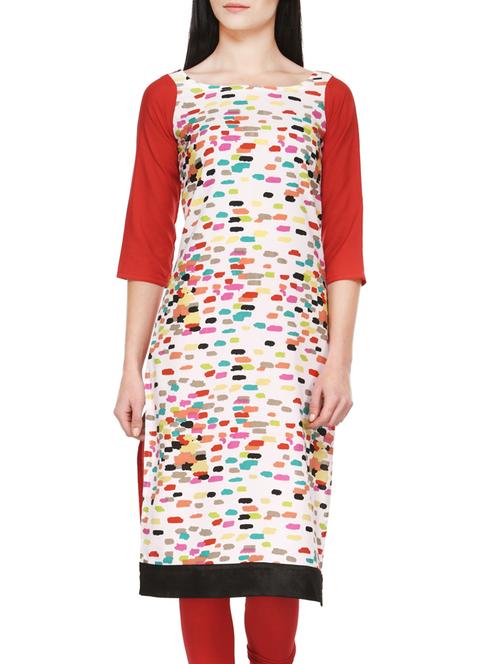 women's straight kurta - 12962058 - Very Small Image - 1