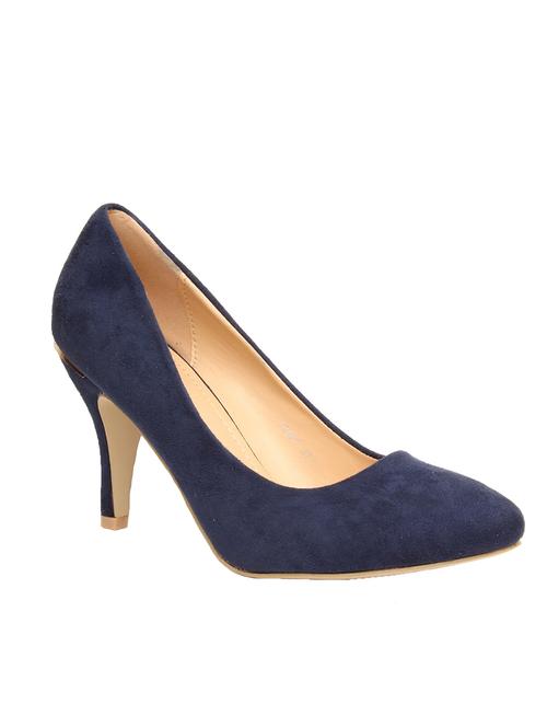 blue suede slip on pumps - 12962616 - Very Small Image - 1