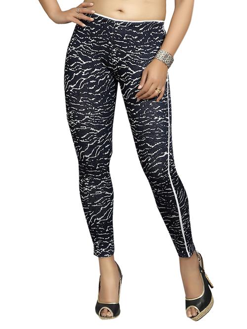 black cotton treggings - 12965002 - Very Small Image - 1