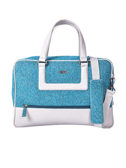 blue leatherette laptop bag - 12965818 - Very Small Image - 1