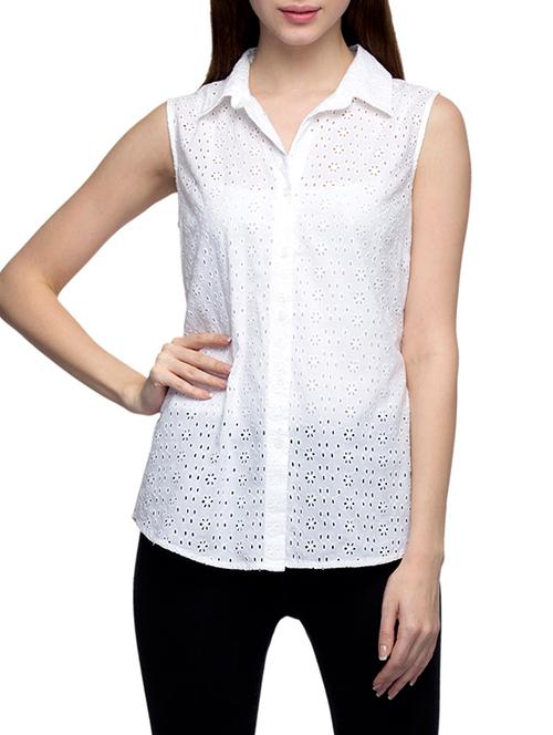 white cotton regular shirt - 12970506 - Very Small Image - 1