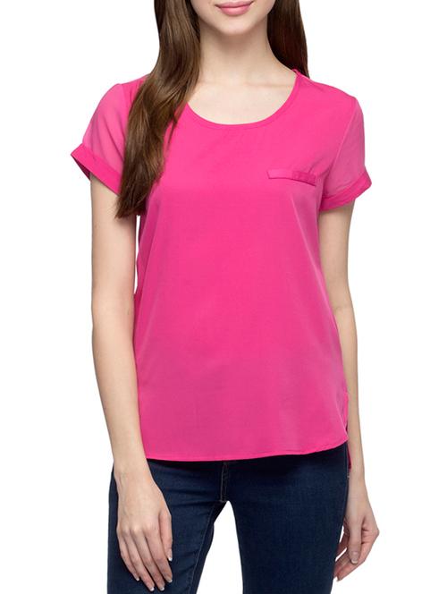 pink polyester regular top - 12970567 - Very Small Image - 1