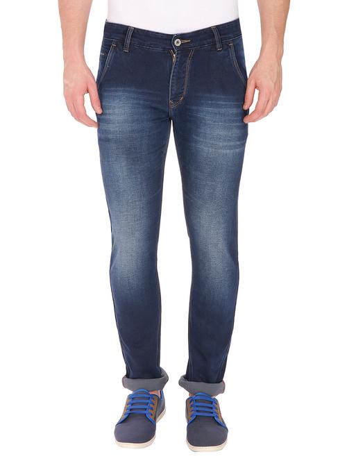 dark blue cotton jeans - 12971176 - Very Small Image - 1