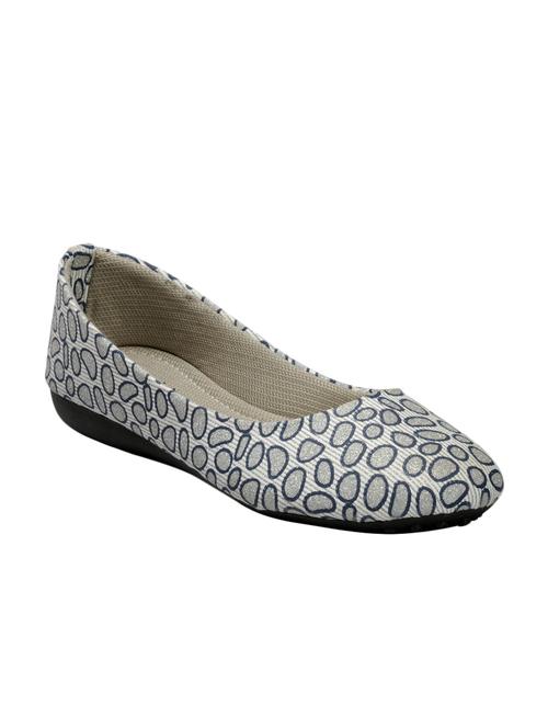 grey leatherette slip on ballerina - 12971771 - Very Small Image - 1