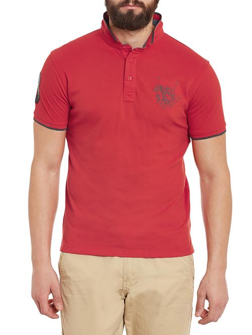 red cotton t-shirt - 12971850 - Very Small Image - 1