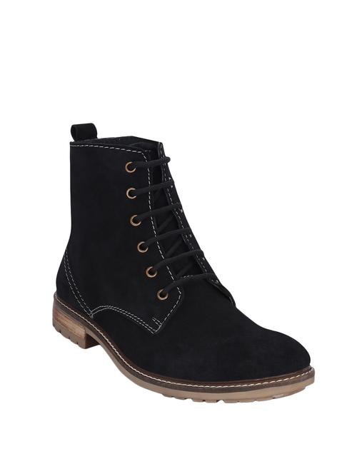 black suede high ankle boot - 12973423 - Very Small Image - 1