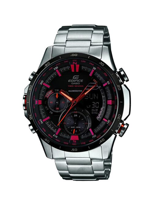 casio edifice black dial men's watch - era-300db-1avdr (ex177 - 12974104 - Very Small Image - 1