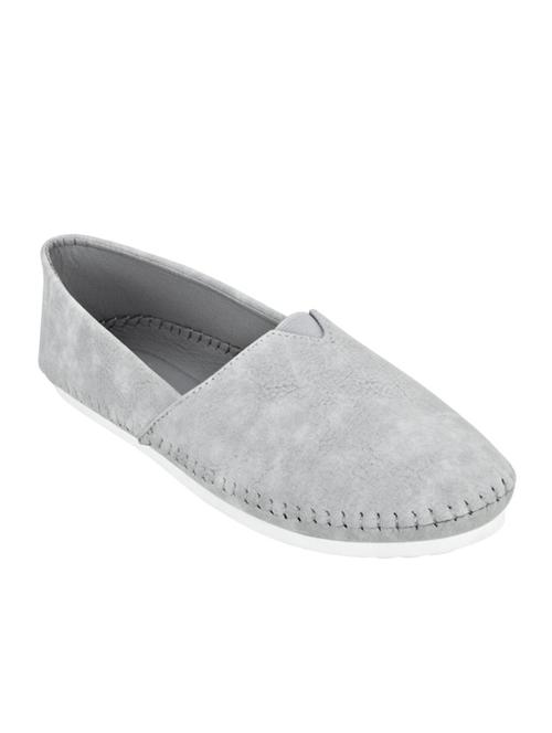 grey velvet slip on casual shoes - 12982751 - Very Small Image - 1