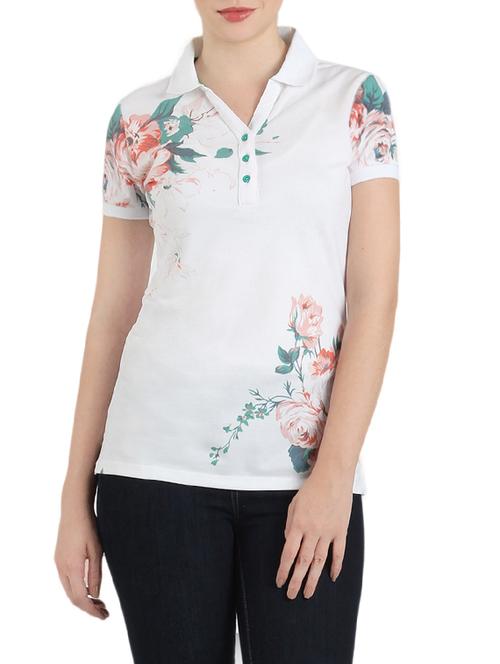 white cotton regular tshirt - 12983059 - Very Small Image - 1