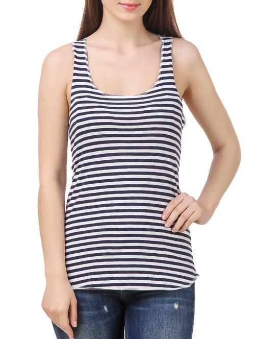 racer back striped top  - 12983122 - Very Small Image - 1